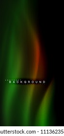 Neon glowing wave, magic energy and light motion background. Vector illustration