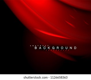 Neon glowing wave, magic energy and light motion background. Vector wallpaper template, illustration