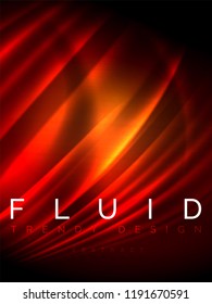 Neon glowing wave, magic energy and light motion background. Vertical orientation