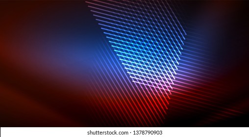 Onda brillante neón, energía mágica y fondo de movimiento de luz. Plantilla de fondo de pantalla
