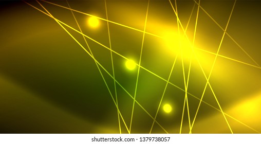Onda brillante neón, energía mágica y fondo de movimiento de luz. Plantilla de fondo de pantalla