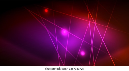 Onda brillante neón, energía mágica y fondo de movimiento de luz. Plantilla de fondo de pantalla