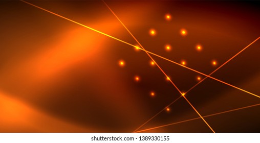 Onda brillante neón, energía mágica y fondo de movimiento de luz. Plantilla de fondo de pantalla