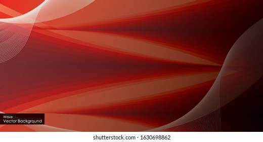 Neon glowing wave, magic energy and light motion background. Vector wallpaper template