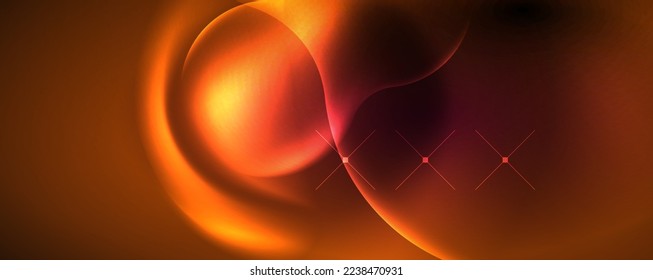 Ondas brillantes neón, concepto de luz de espacio mágico de energía, diseño de fondo abstracto de fondo de fondo
