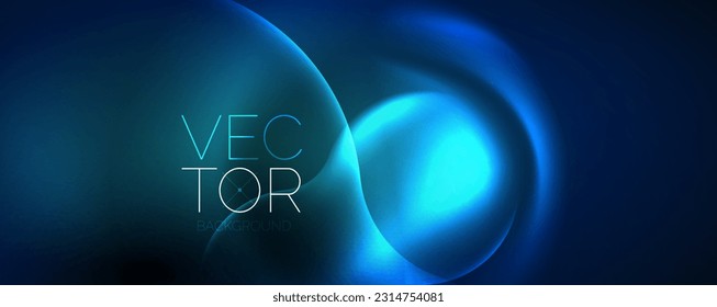 Neon glowing waves, magic energy space light concept, abstract background wallpaper design