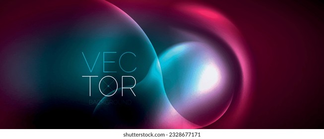 Ondas brillantes neón, concepto de luz de espacio mágico de energía, diseño de fondo abstracto de fondo de fondo