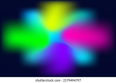 Neon gradient background. Abstract blur texture. Vector illustration.