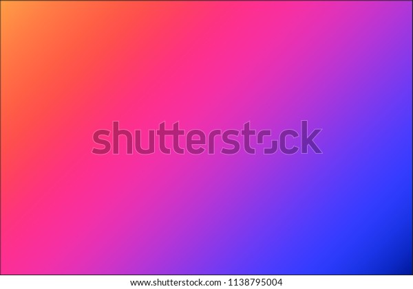 ネオングラデーションの背景 ラズベリー オレンジ 青の色調で鮮やかな色合い バナーやウェブデザインに最適な 現代のベクター画像壁紙 のベクター画像素材 ロイヤリティフリー 1138795004