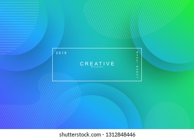 NEON GREEN  Abstract cool background  Circle shape  wavy  dynamic background  gradient color  flowing shapes  Blur banner design   Usable for landing page  Trendy   modern background color 