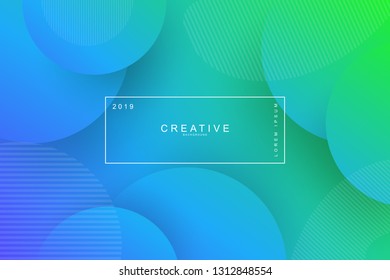 NEON GREEN, Abstract cool background. Circle shape, wavy, dynamic background, gradient color, flowing shapes. Blur banner design,. Usable for landing page. Trendy and modern background color.