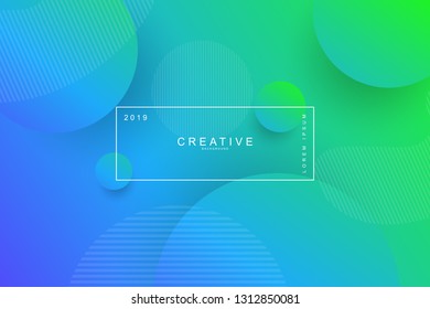 NEON GREEN, Abstract cool background. Circle shape, wavy, dynamic background, gradient color, flowing shapes. Blur banner design,. Usable for landing page. Trendy and modern background color.