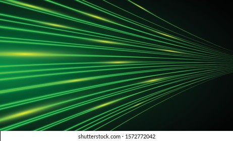 neon green abstract power line technology background,speed data transfer concept,communication background with copy space