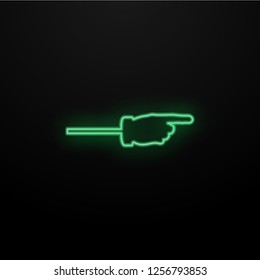 Neon Green Arrow. Vector Illustration. Neon Green Arrow