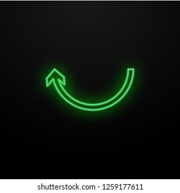 Neon Green Arrow. Vector Illustration. Neon Green Arrow