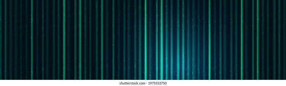 Neon Green Line Technology Background,Hi-tech Digital and network Concept design,Free Space For text in put,Vector illustration.