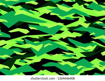 Neon green modern camouflage pattern. vector background illustration for fashion, surface design for web, home decor, fashion, surface, graphic design