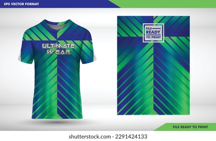 neon green to navy square texture Sports jersey and t-shirt template sports jersey design vector mockup. Sports design for football and soccer