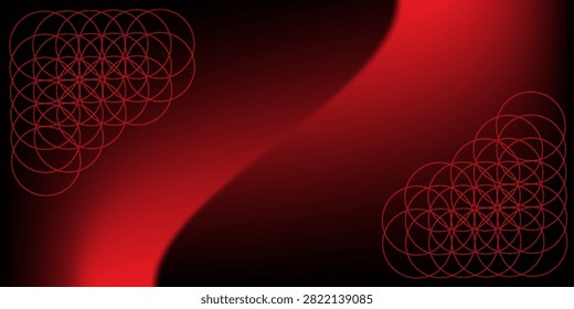 Neon green overlapping circles form a triangular geometric pattern on a black background, evoking abstract symmetry, digital grid aesthetics, sacred geometry and minimalist tech-inspired design for backgrounds or illustrations.

