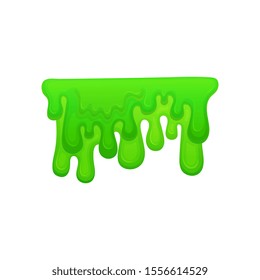 Neon Green Paint Slime Drips Flowing Stock Vector (Royalty Free) 1556614529