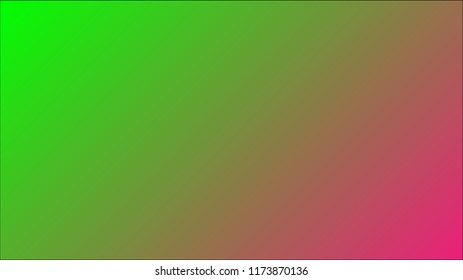 Neon green and pink abstract gradient mesh vector background with copy space 