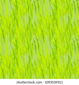 Neon green seamless pattern with imitayion of grass. Unusual UFO camouflage, summer urban camo, textile repeat print, fresh background, bright backdrop or wallpaper, flora disign.