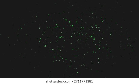 Textura de salpicadura verde neón en negro para pósters futuristas, obras de arte Cyberpunk, efectos de brillo, Ilustración vectorial de fondos visuales de tecnología