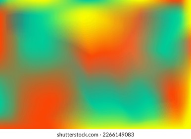 Neon green yellow multicolor gradient background. Modern screen wallpaper vector design for app, social media, cards, fons, work. Soft gradients - blue, pink, magenta, violet, red, orange, aquamarine.