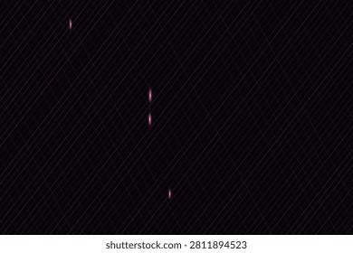 Neon grid light trails on dark background, lighttrails purple vertical
