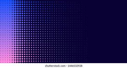 Neon halftone abstract background. Luminous Gradient  futuristic pattern, vector music cover design, concept of invitation to the disco club.