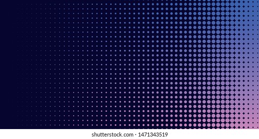 Neon halftone abstract background. Luminous Gradient  futuristic pattern, vector music cover design, concept of invitation to the disco club.