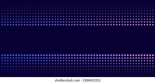 Neon halftone abstract background. Luminous Gradient  futuristic pattern, vector music cover design, concept of invitation to the disco club.
