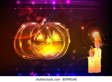 neon Halloween background