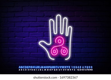 Icono de masaje con mano. Elementos de un Spa, relajación, yoga. Icono simple para sitios web, diseño web, aplicaciones móviles, gráficos de información
