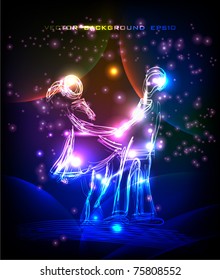 neon happy couple