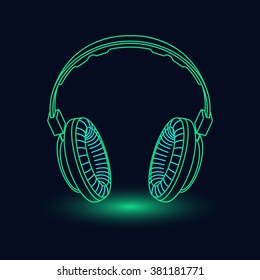 Neon Headphones