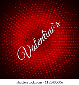 Neon heart background. Disco party purple pink blur pattern. Valentines day concept. Vector illustration.