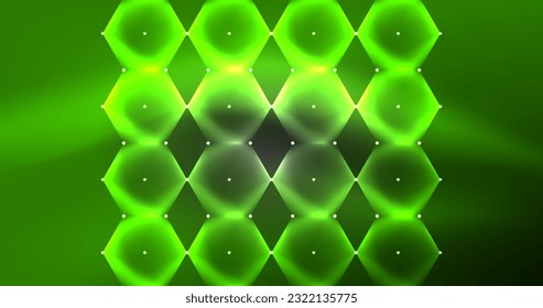 Neon hexagon background. Hi-tech design for wallpaper, banner, background, landing page, wall art, invitation, prints, posters