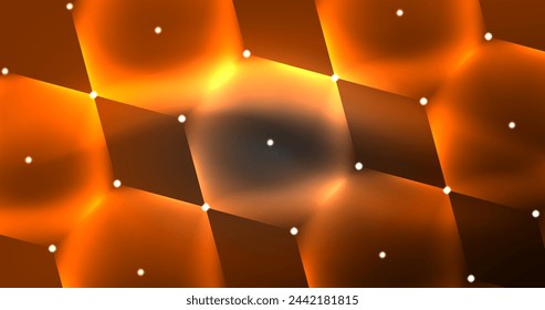 Neon hexagon background. Hi-tech design for wallpaper, banner, background, landing page, wall art, invitation, prints, posters