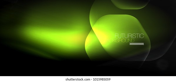 Neon hexagon vector abstract background