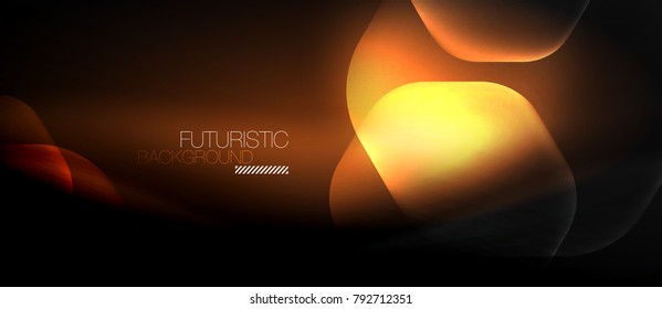 Fondo abstracto del vector del neón hexagonal