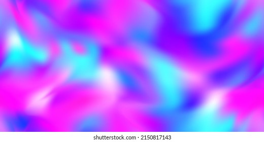 Neon holo abstract seamless pattern  Iridescent rainbow holographic backdrop  Vibrant background in 80s   90s style  Tie dye art gradient effect  Unicorn wallpaper  Disco backdrop 