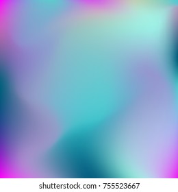 Neon holographic colorful vector background. Abstract soft pastel colors backdrop. In pink and blue colors.