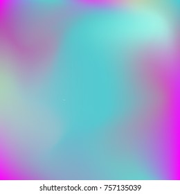 Neon holographic colorful vector background. Abstract soft pastel colors backdrop. In violet and dirty blue colors.