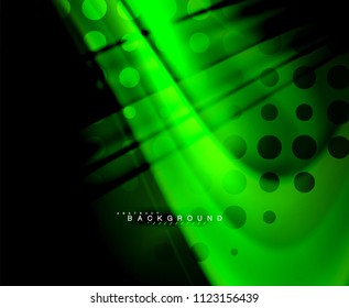 Neon holographic fluid color wave for web, wallpaper, pattern, texture and background. Vector illustration