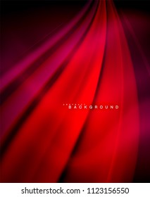 Neon holographic fluid color wave for web, wallpaper, pattern, texture and background. Vector illustration