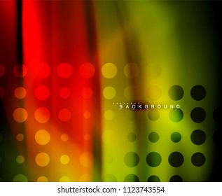 Neon holographic fluid color wave for web, wallpaper, pattern, texture and background. Vector illustration