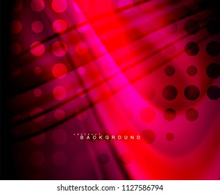 Neon holographic fluid color wave for web, wallpaper, pattern, texture and background. Vector illustration