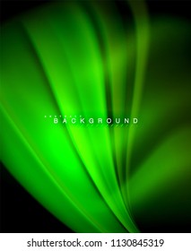 Neon holographic fluid color wave for web, wallpaper, pattern, texture and background. Vector illustration