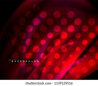 Neon holographic fluid color wave for web, wallpaper, pattern, texture and background. Vector illustration